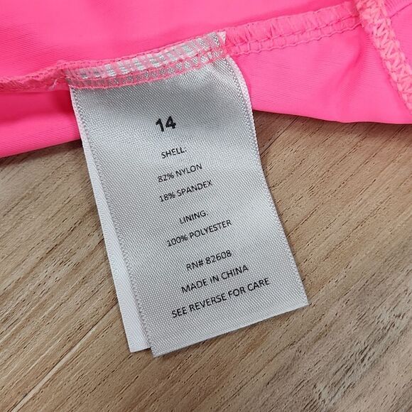 🧚‍♂️Free Country Fuchsia, Coral Orange, & Pink Colorblock Tankini - Picture 9 of 12